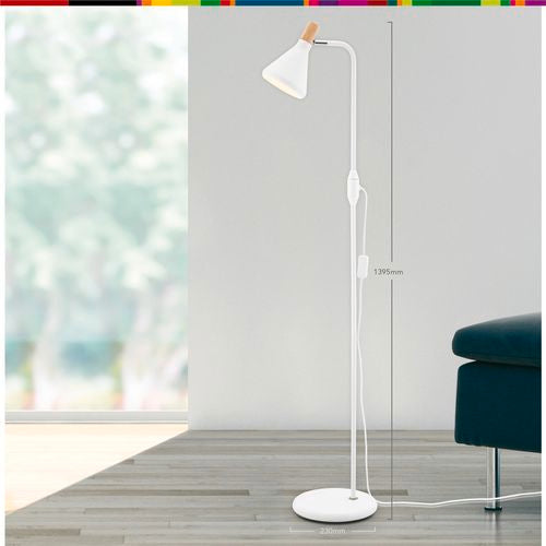 Verve Design White Mateo Floor Lamp (Includes Bulb) (6917032771736)