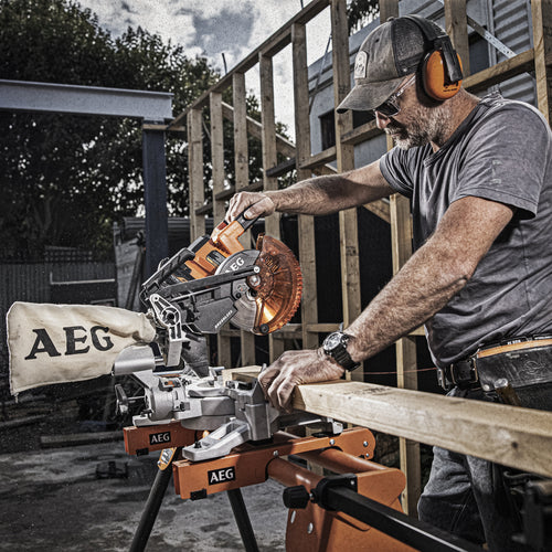 AEG 18V 184mm Brushless Slide Compound Mitre Saw Skin Only i Supply Solutions NZ