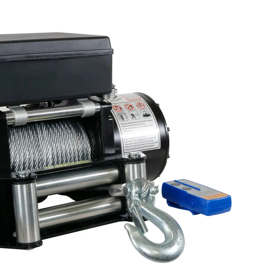 Automotive 5000lb 12v ATV Winch wire rope water protection i Supply Solutions NZ