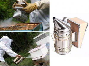 Bee Smoker with 100mm Leatheroid + Guard (4635756494905)