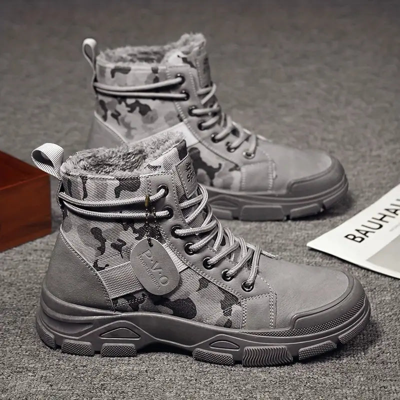 Boots Men s Casual High Top Lace Up Boots i Supply Solutions NZ