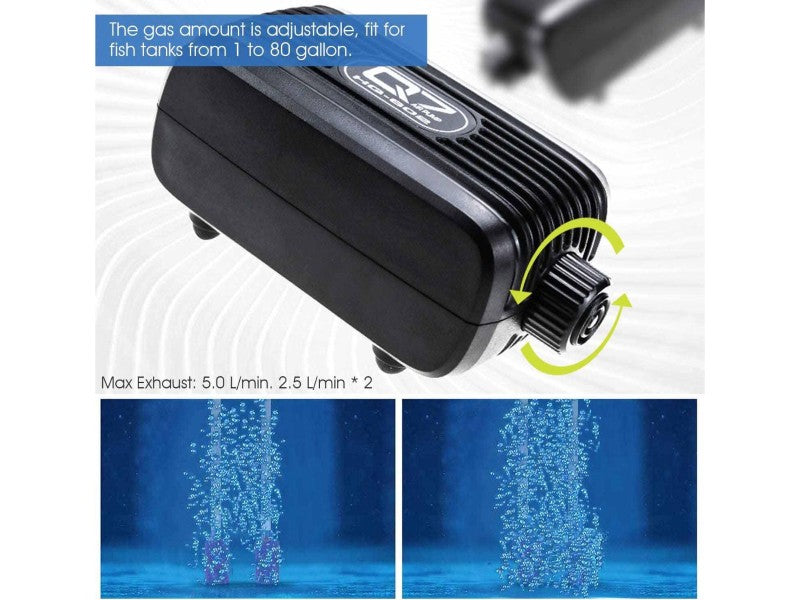 Nepall Mini Ultra Silent Aquarium Single Way Oxygen Airpump For Fish Tank And Bowl With Easy