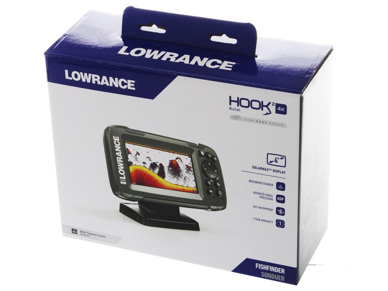 Marine FISH FINDER Lowrance HOOK2 4x with Bullet Transducer – i Supply  Solutions NZ