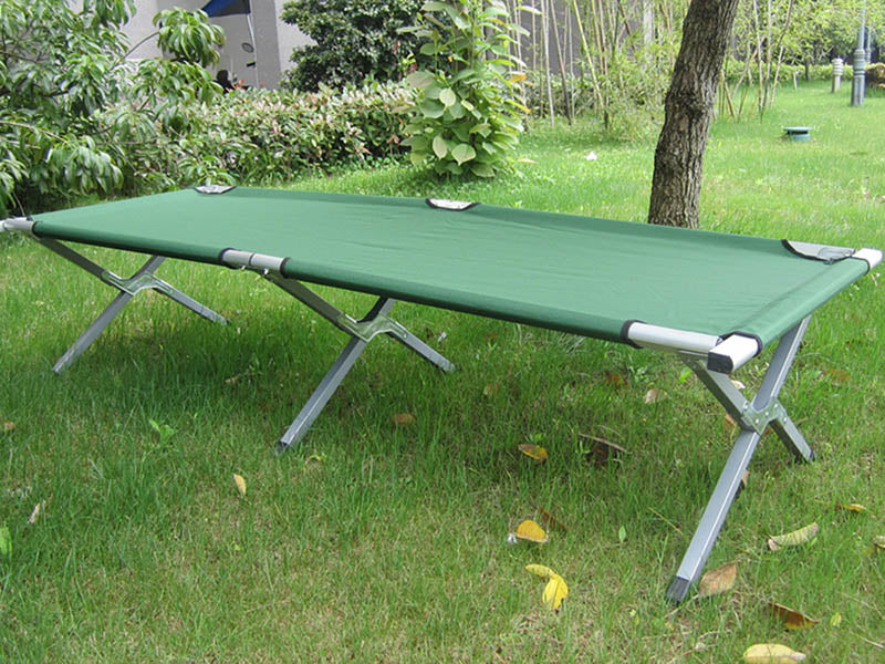 Aluminium Camping Stretcher (Canvas Bag included) (Forest Green) (6109125836952)
