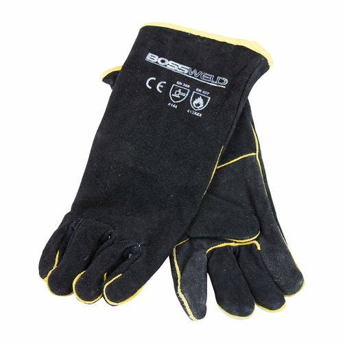 16" Black & Gold Welding Gloves (7052701499544)
