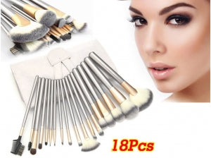 18PCS Makeup Brush Set with Pouch (4612357292089)