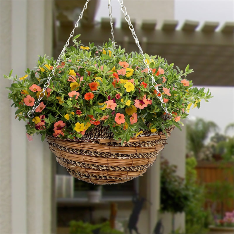 35cm Seville Hanging Basket (Woven with liner) (6031868788888)