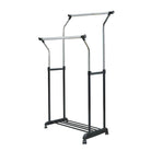 Double Bar Adjustable Height Garment Rack (90 x 52.5 x 111-170cm) (5257195028632)