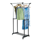 Double Bar Adjustable Height Garment Rack (90 x 52.5 x 111-170cm) (5257195028632)