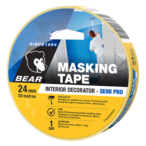 Bear 24mm x 50m Deco Masking Tape (6919509475480)