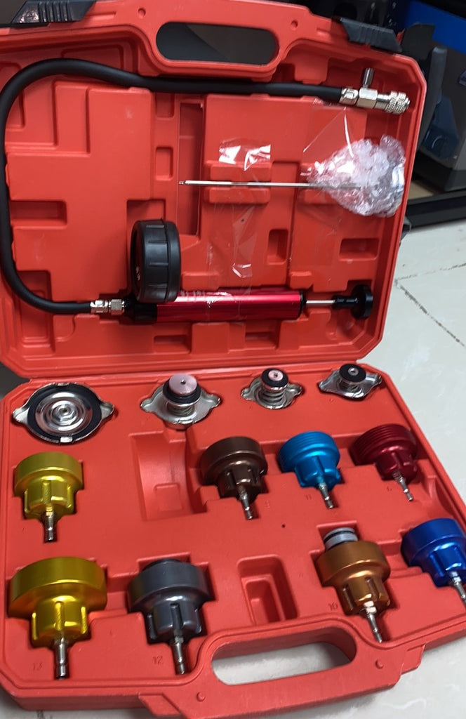 Cooling System & Radiator Capicity Pressure Tester Kit 14 Piece (4512044318777)