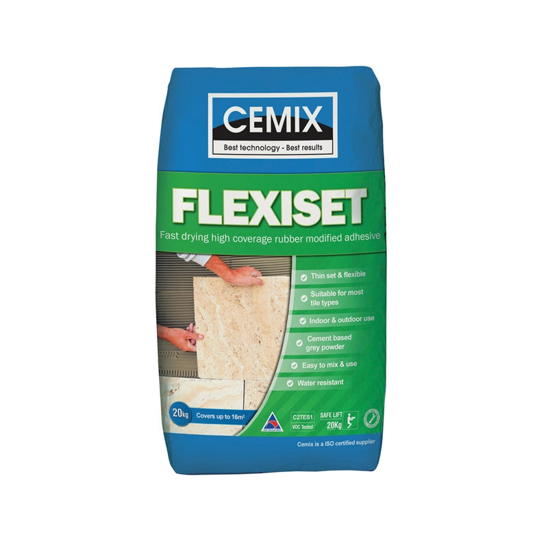 Cemix 20kg Flexiset Tile Adhesive (Premium Grade) (6153072443544)