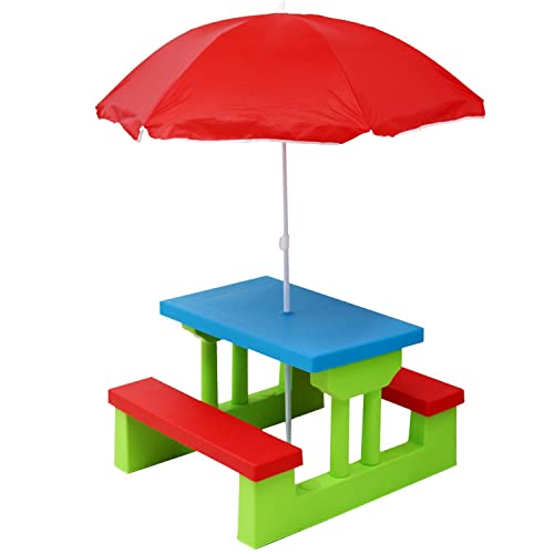 Childrens Outdoor Bench setting - Durable Waterproof Plastic (6200200331416)
