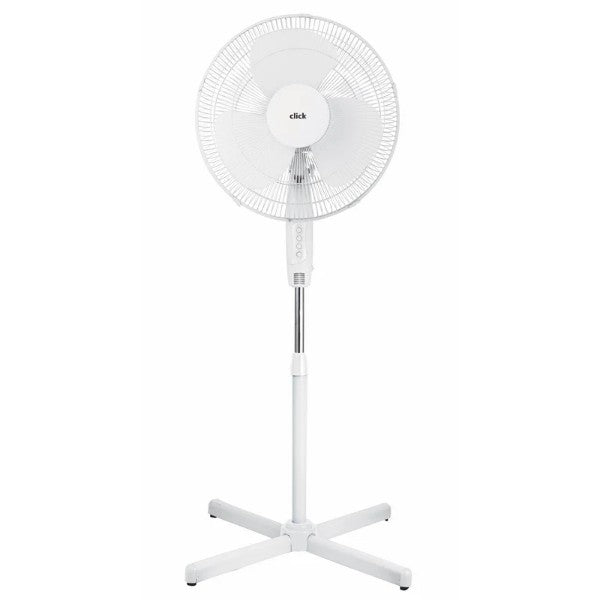 Click 40cm White Pedestal Fan (6167053566104)