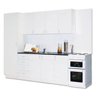 Complete Modular Economy Kitchen White - Flat Pack - Includes 25mm Benchtop - (Appliance not incl) (6780121710744)