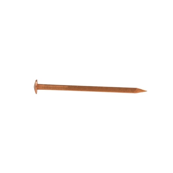 Copper Square Shank Rose Head Boat Nail - 50g Pack 25 x 1.60mm (5678927020184)