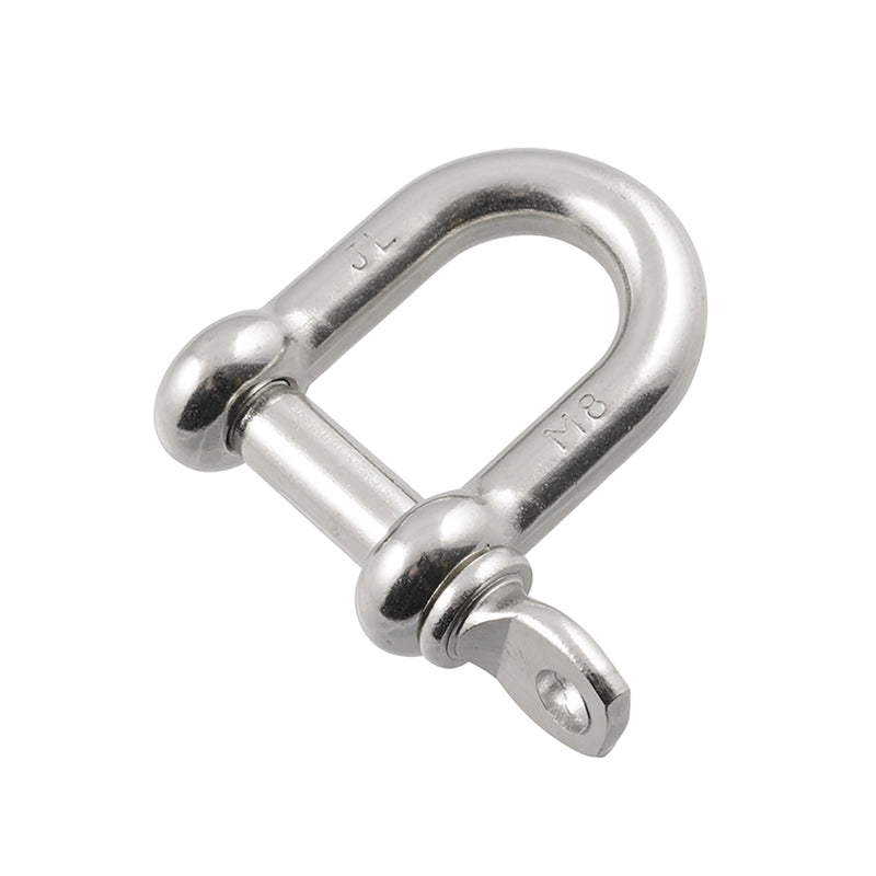 D Shackle 8mm Stainless Steel - 6 Pack (47mmx16x50mm) (6688934199448)