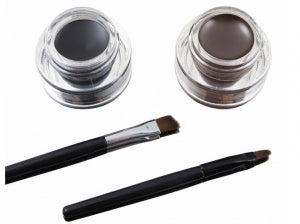 Eyeliner Gel Black & Brown Makeup + 2 Brushes Set (4622679932985)