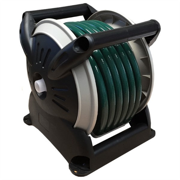 Holman Wall Mounted 15m Fitted Hose Reel, Aqua Gardening