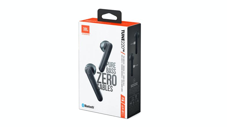 JBL Tune 220TWS Wireless In-Ear Headphones - Black (6640375955608)
