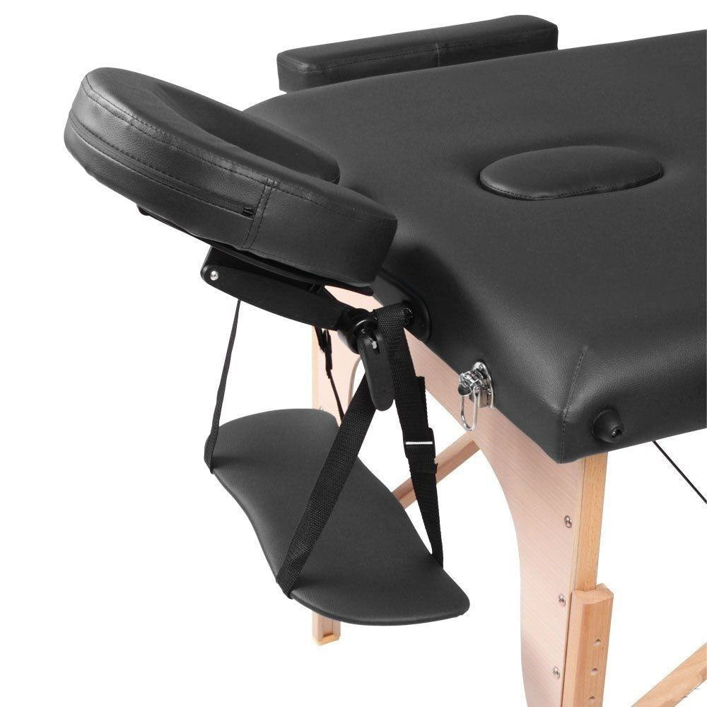 MASSAGE TABLE PORTABLE (Black) (4551353892921)