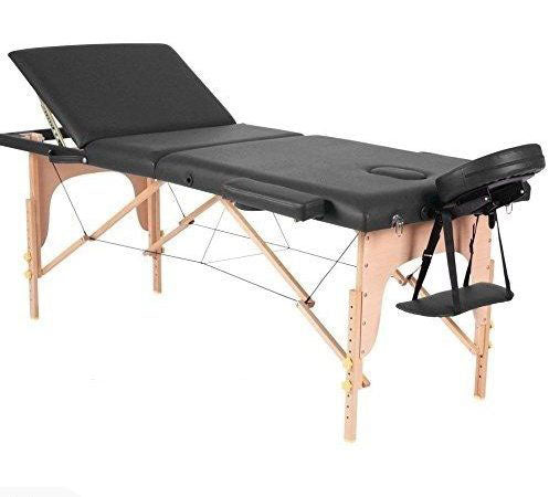 MASSAGE TABLE PORTABLE (Black) (4551353892921)