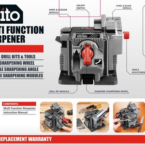 How to sharpen a knife or scissors using the Multi Function Sharpener  [MFS-4000] - Ozito Tool Tips 