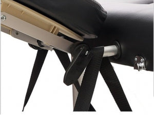 Massage Table Portable 2 Fold - Black with Carry Case (4551361101881)