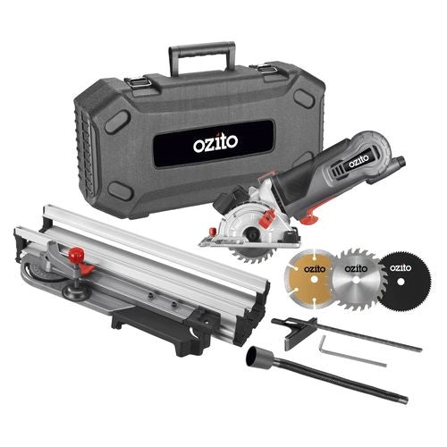 Ozito 165mm 1200w plunge deals track saw kit