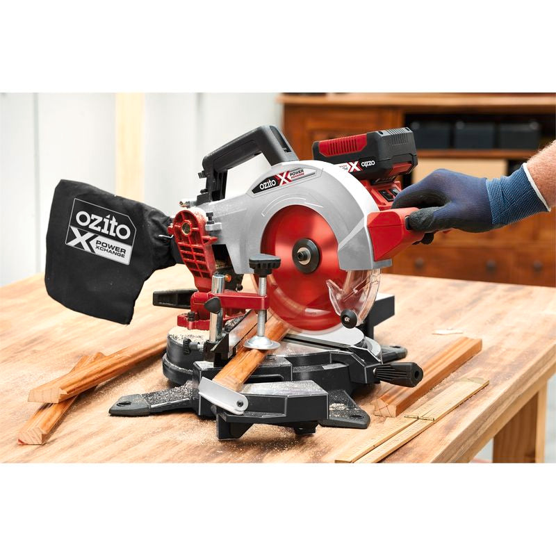 Ozito PXC 210mm 18V Compound Mitre Saw Skin Only Battery Charge i Supply Solutions NZ