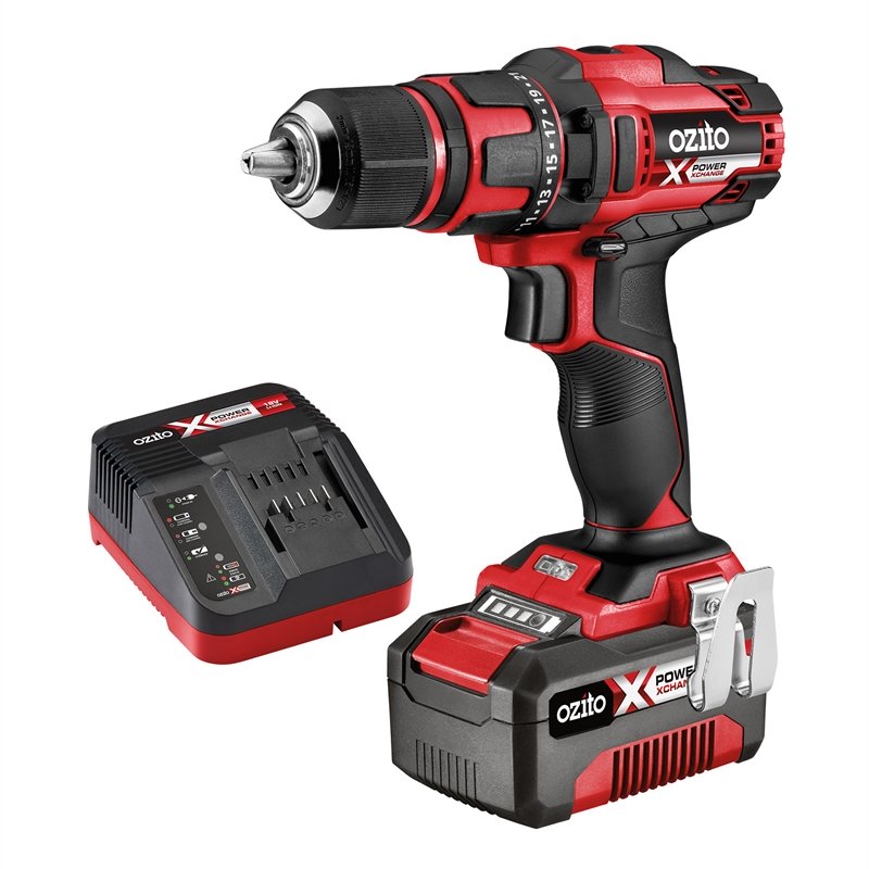 Ozito PXC 18V Drill Kit with 3.0ah Battery & Charger (6209397457048)