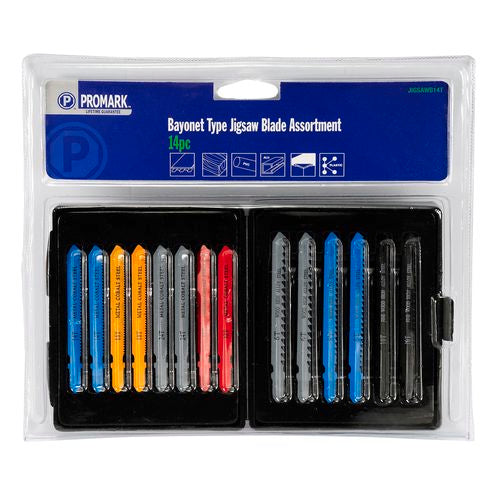 Tool Accessories - Jigsaw Blade Set Bayonet Fitting 14pc – i