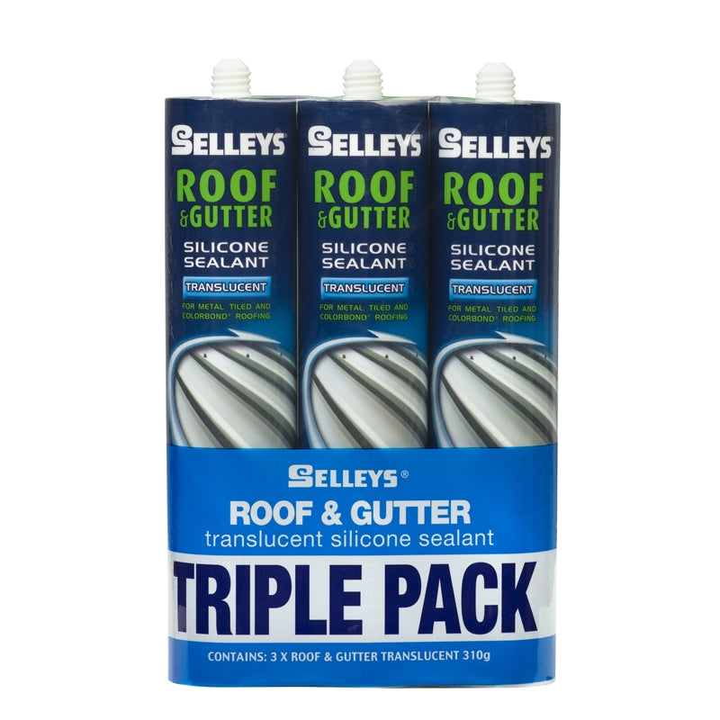 Selleys 300g Translucent Roof And Gutter Silicone - 3 PACK (5673607528600)