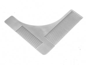 Stainless Steel Beard Styling and Shaping Template Comb (4622719942713)