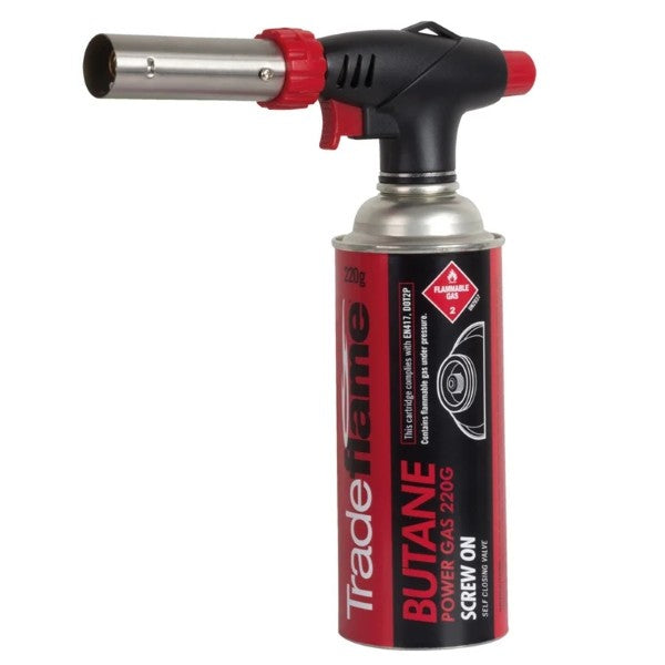 Tradeflame 220g Pro Heat Blow Torch Kit With Butane Gas (5673171681432)