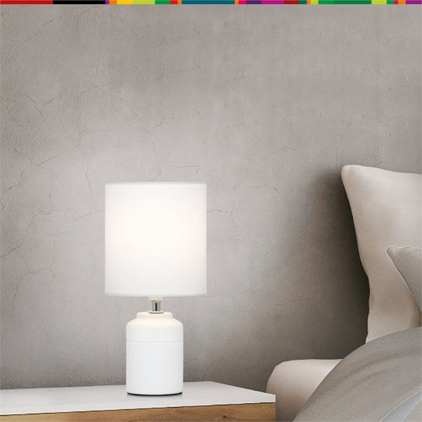 Verve Design White Asher Table Lamps - 2 Pack (Includes Bulbs) (6025061761176)