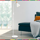 Verve Design White Mateo Floor Lamp (Includes Bulb) (6917032771736)