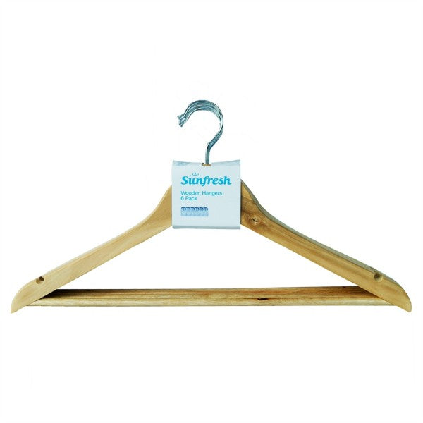 Sunfresh Wooden Hangers - 6 Pack (6264756273304)