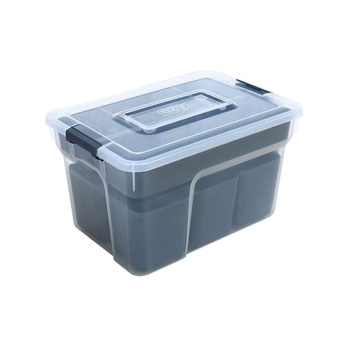 Montgomery 100L Grey and Green Heavy Duty Storage Container with Clip Lid -  Bunnings Australia