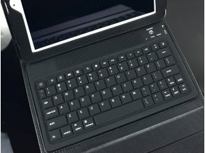iPad Case with Bluetooth Keyboard PU Leather (4649295347769)